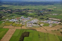 Aerial view cavern field Etzel