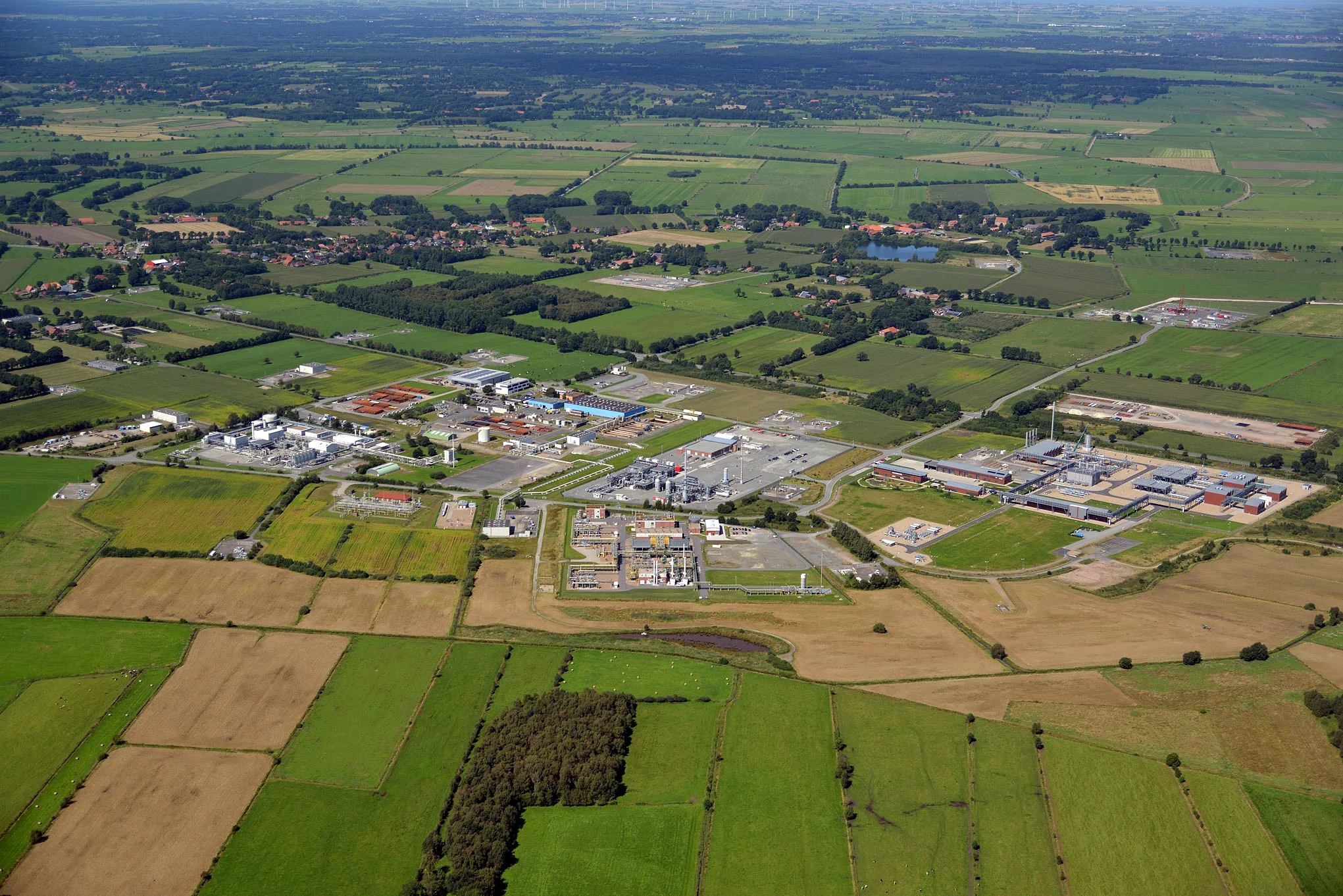 Luftaufnahme Kavernenfeld Etzel